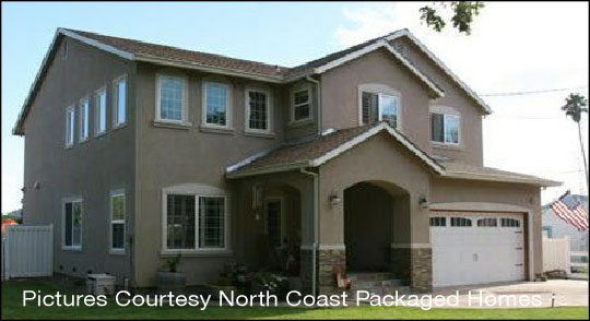 Picture Courtesy North Coast Packaged Homes - Front View of Emerald